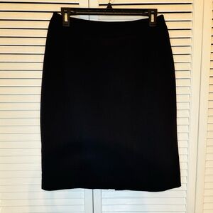 💖 Laura Scott 8 Stretch Black Pencil Skirt - Tailored Office Staple Vintage EUC